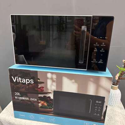跨境微波炉25LMicrowaveoven外贸欧规家用多功能转盘机械式可触屏