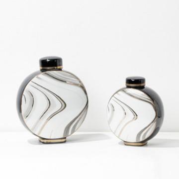 现代轻饰罐奢大理石纹陶瓷摆件板样间售VGT楼部民宿家居桌面软装