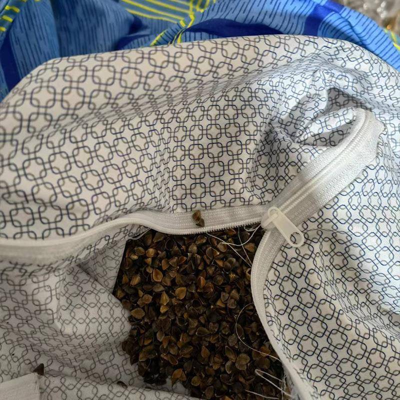 新款直销宿舍单人枕芯护颈椎枕 乔麦皮硬大人家用睡眠学生男全荞