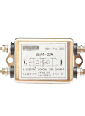 螺栓式220V电源净化器抗干扰带接地 DEA4-20A 单相交流电源滤波器