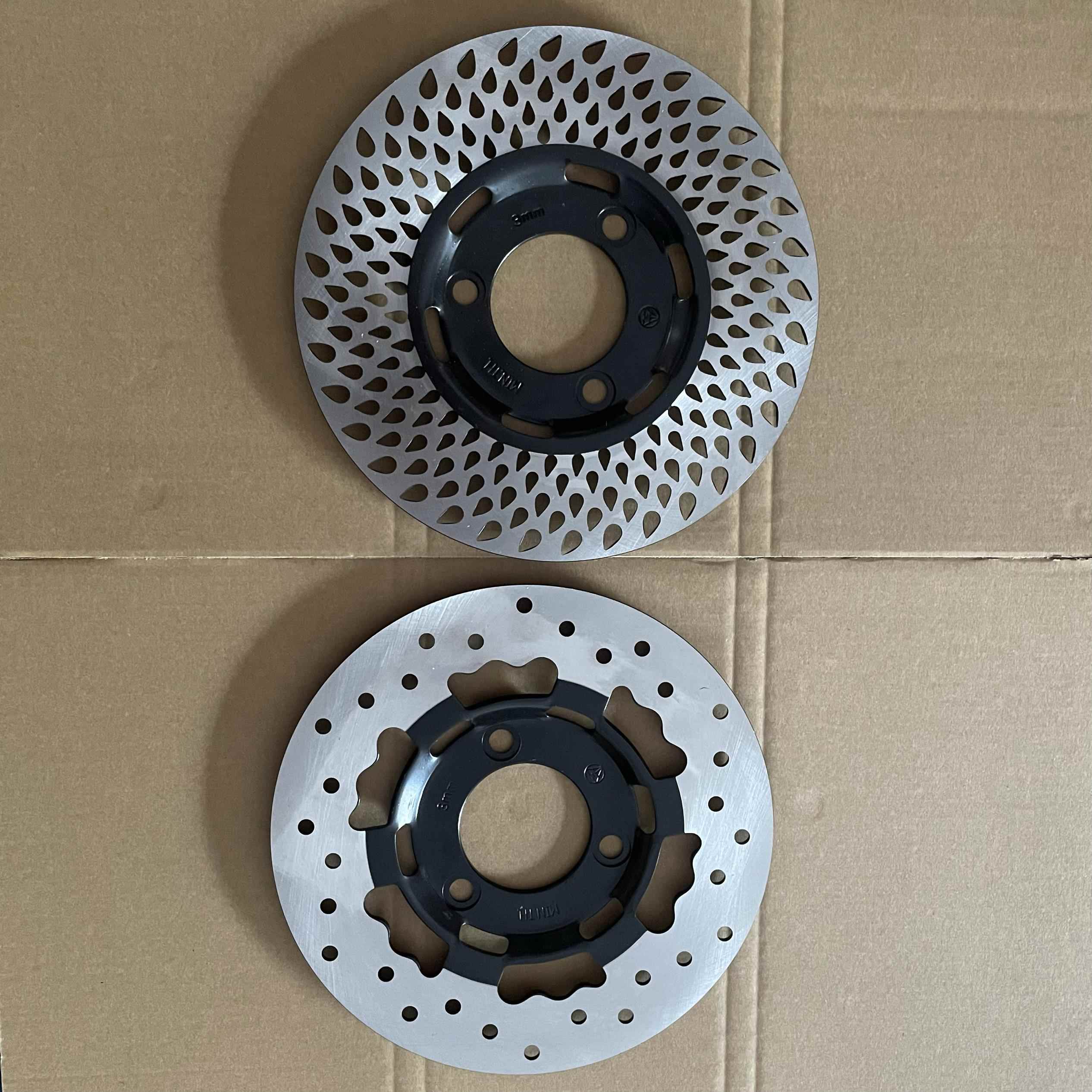 格士铃300/350/U2/UB电动车凹凸制动盘配件后轮水滴碟煞盘