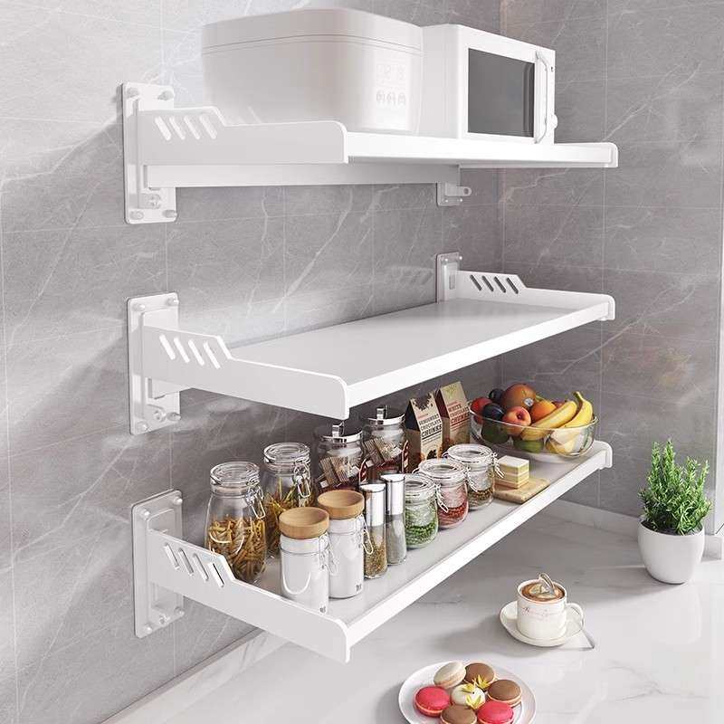 墙上置物架厨房卫生间免打孔挂壁挂式墙面悬空托架厨房隔板置物板,厨房/烹饪用具,调料置物架,淘宝优惠券,粉丝福利购,淘宝优惠卷
