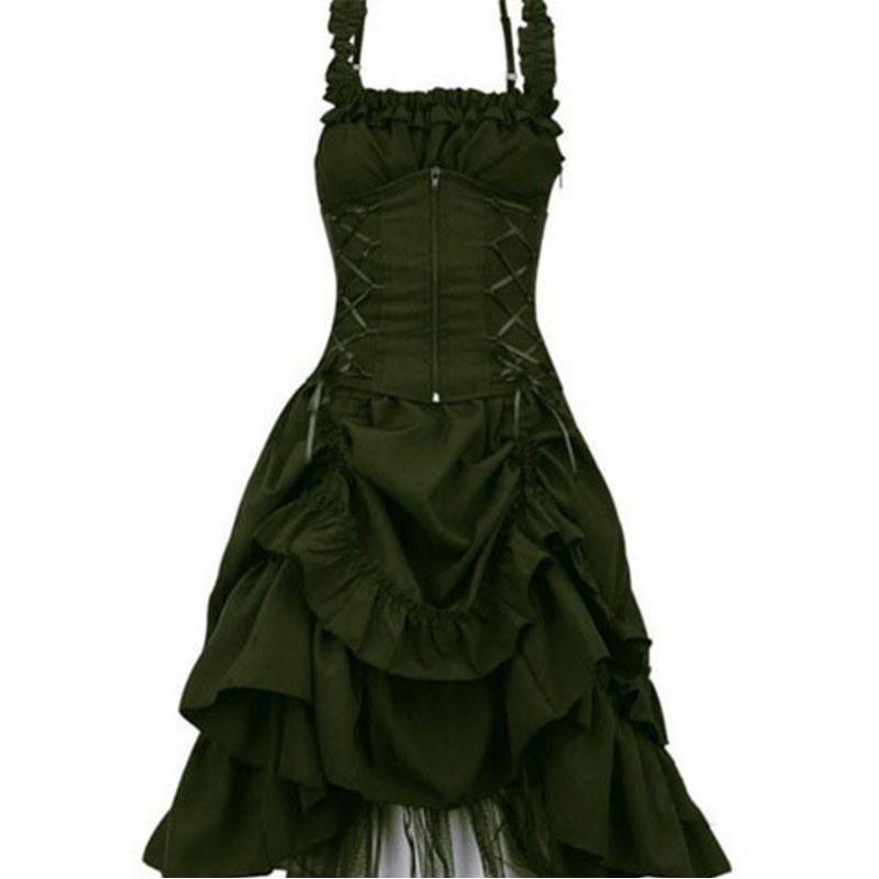 dress waist Gothic gown Slim tie ball dress Lolita dress