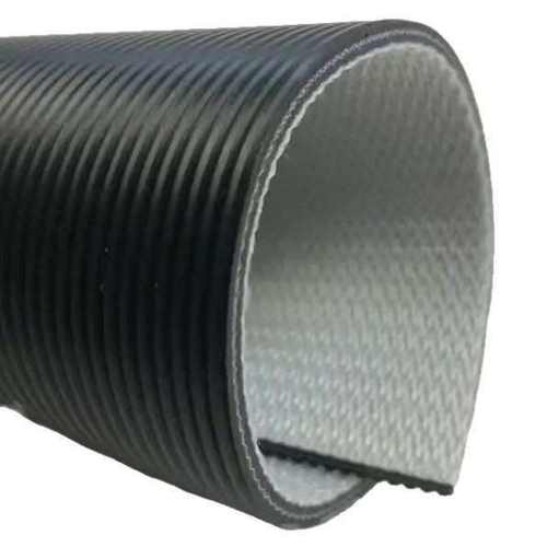 白色PU直条纹输送带  食品级PU输送带 PVC传送带