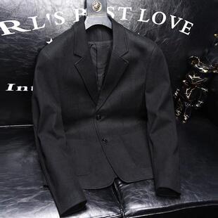 穿搭商务宴会伴郎男西服休闲 时尚 西装 外套男秋冬高级感毛呢韩版