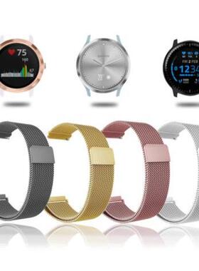 适用GARMIN佳明vivoactive 5/4/4S/3手表带金属磁吸手腕带STRAPS