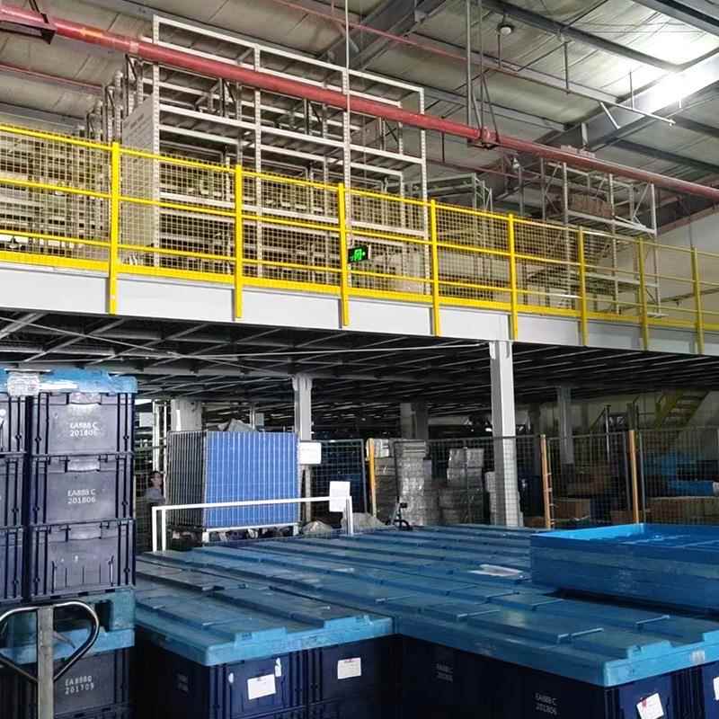 阁楼货架定工厂制仓库货架重型加厚平台移层YX-082-0动大号收二纳