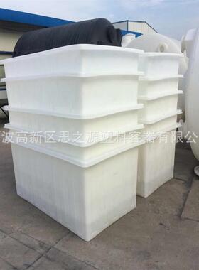 厂家1500L牛筋白色PE塑料大方箱子塑胶周转桶耐酸碱腐蚀加厚