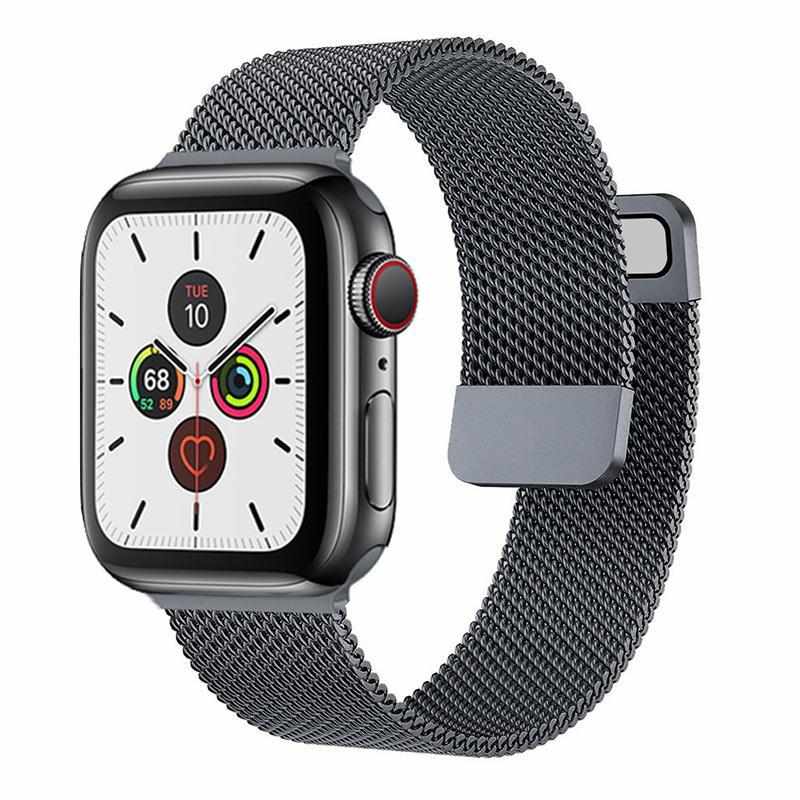 适用苹果手表iwatch表带s9米兰尼斯applewatch金属磁吸s876ultra