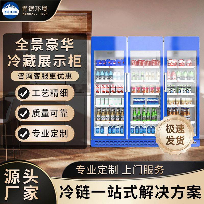 冷藏柜展示柜商用三门立式柜冰箱饮料柜超市水果冷藏保鲜柜定制
