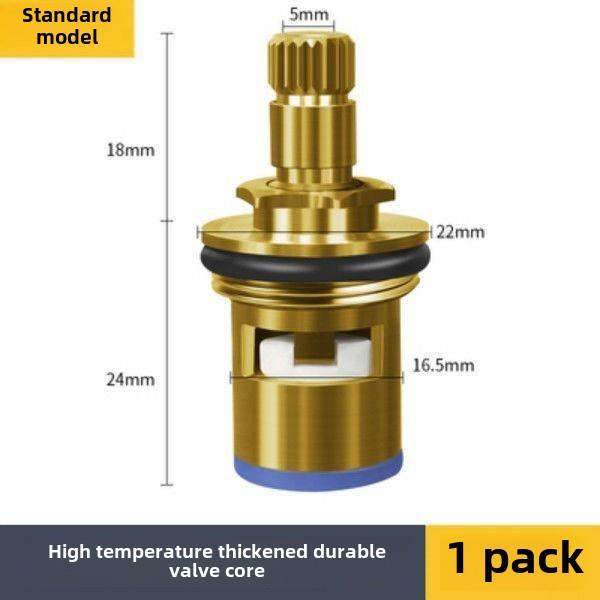 中性水龙头阀门核心全铜4点快开水龙头核心三角阀门单热水和冷水