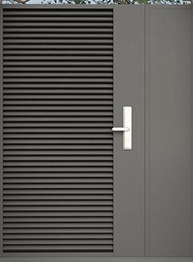 tb-65654铝大庭院别墅门移双开门对开门铝门合艺金院子乡村电门动