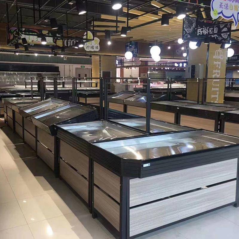 不锈水钢蔬果架蔬菜展陈列架果生鲜果架蔬超市货架不锈钢930展架