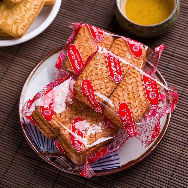 速发现货老式夹心饼干康元雪克夹心饼干散装500g传统老式80怀旧儿