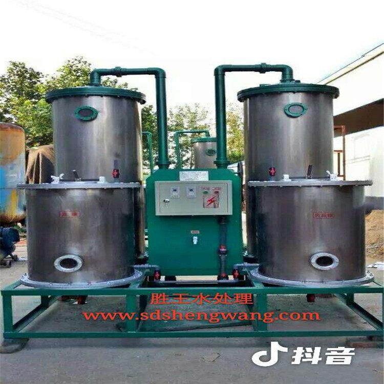 不锈钢柱全自动钠离子交换 锅炉除垢软化水设备 胜王水处理