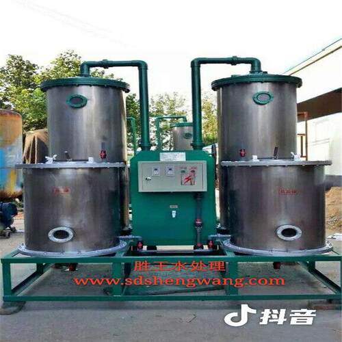不锈钢柱全自动钠离子交换 锅炉除垢软化水设备 胜王水处理