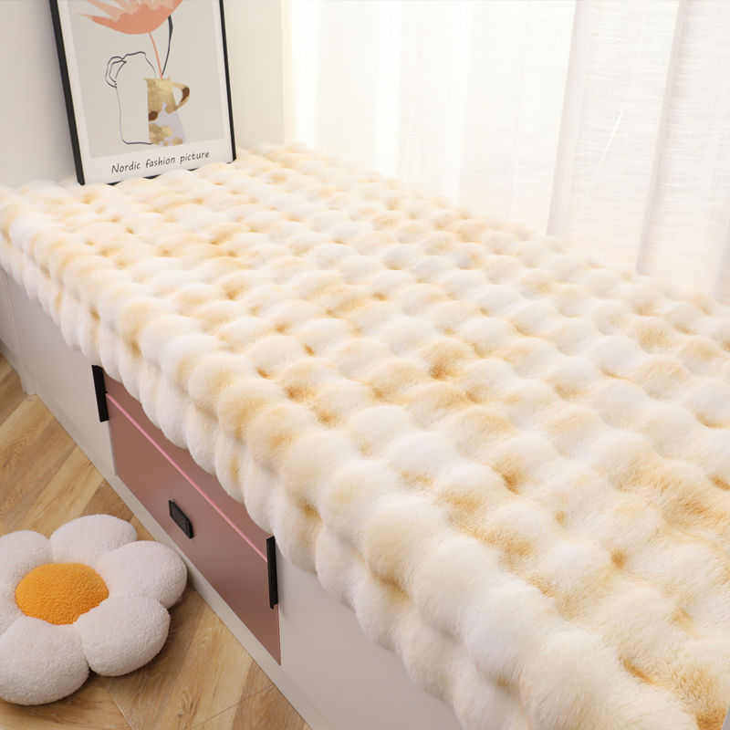 Набивные ткани 兔毛泡泡绒扎染高档服装面料 提印花起泡绒抱枕沙发毛绒布料批发