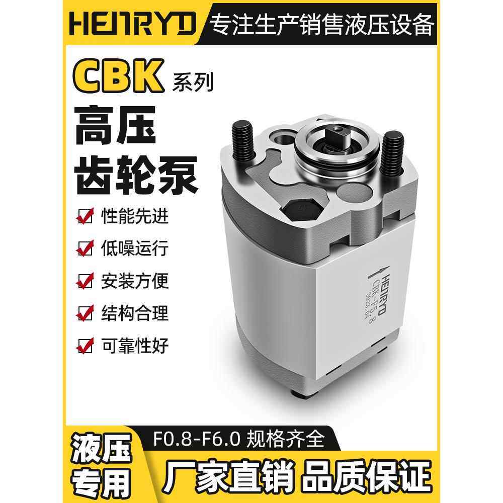 CBK齿轮泵微型升降机CBK-F2.1/3.2/4.8/4.2/5.8/1.6/0.63高压油泵