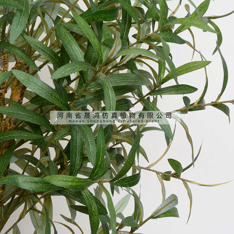 仿真橄榄树盆栽实木仿真植物室内大型假绿植摆件塑胶定制橄榄树