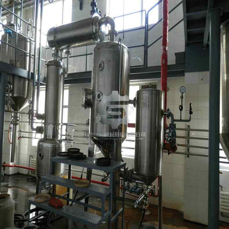 真空减压浓缩器果汁发酵液浓缩器单效真空降膜蒸发器