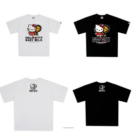 AHTS FOGBAPE hello Kitty玩偶印花短袖春夏男女休闲百搭T恤上衣