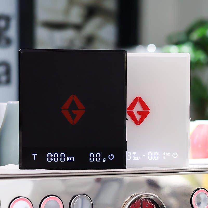 AG电子秤高精准家用厨房手冲咖啡秤称重计时迷你充电咖啡豆专业秤
