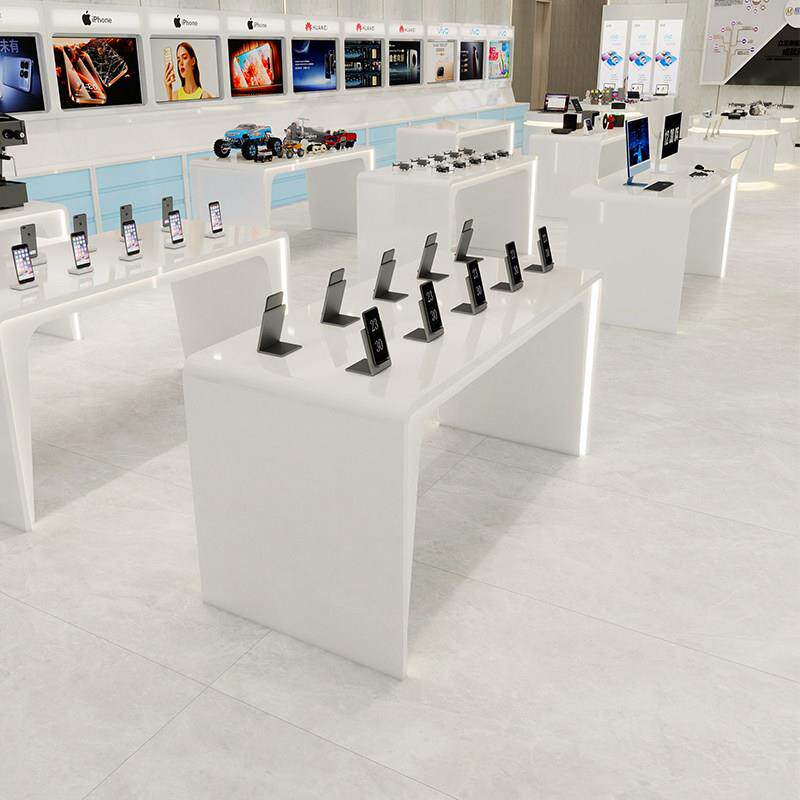 手机店vivo体验台展示桌华为靠墙玻璃展示柜体验桌苹果体验店桌子