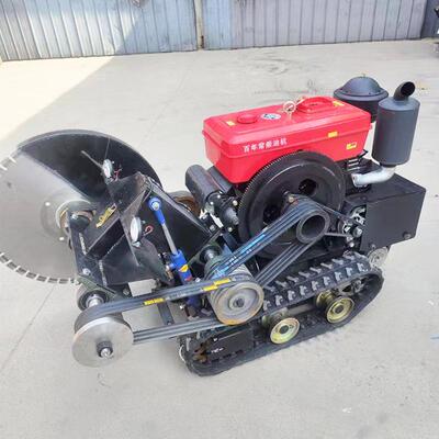 Electric slotting machine cement road cut diesel machine