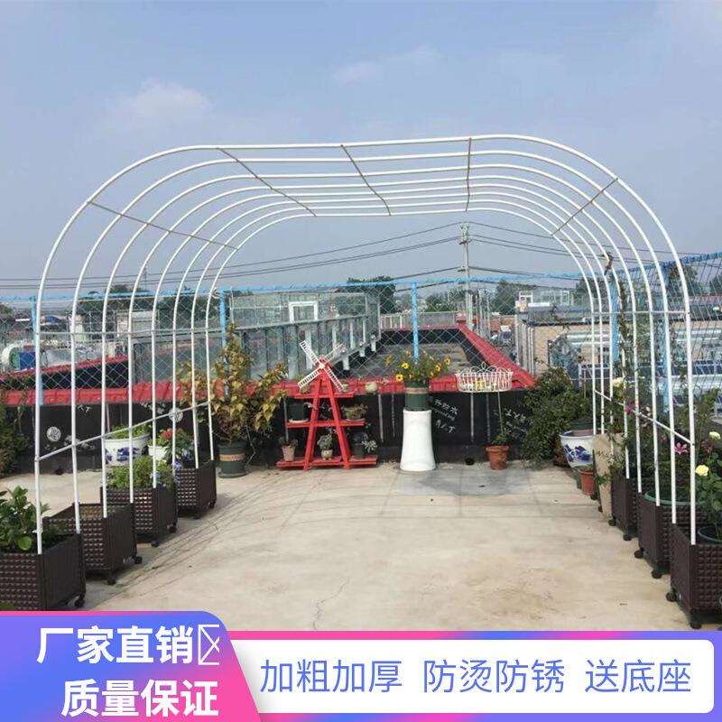 户外拱门花架铁艺花支架丝瓜爬藤架蔷薇铁线莲植物攀爬架吊篮架子