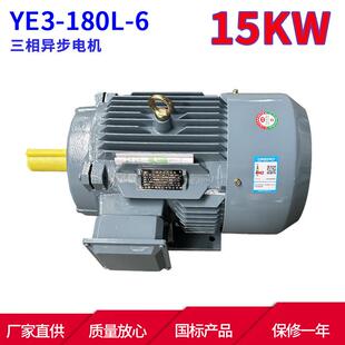 YE3系列三相异步电动机YE3 15KW 6极三相异步电机马达本速 180L