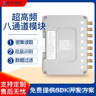 RFID八通道读写模块R2000芯片高性能抗金属仓储物流车辆管理设备