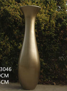 厂家供应玻璃钢落地大花瓶婚庆酒店商场家居会所路引摆设33046