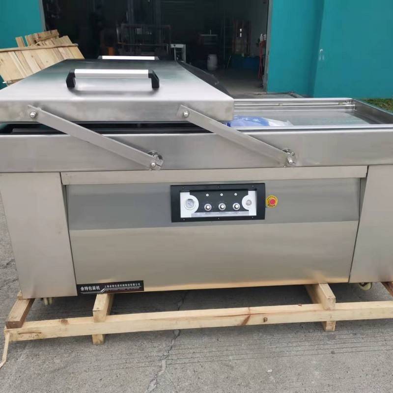 余特700型双室凹槽鱼肉保鲜粮食砖块型真空包装机五谷杂粮包装