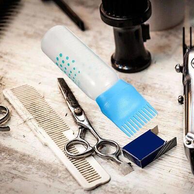 2 pcs Shampoo Root For Scalp Blue Comb Scale Design Hair