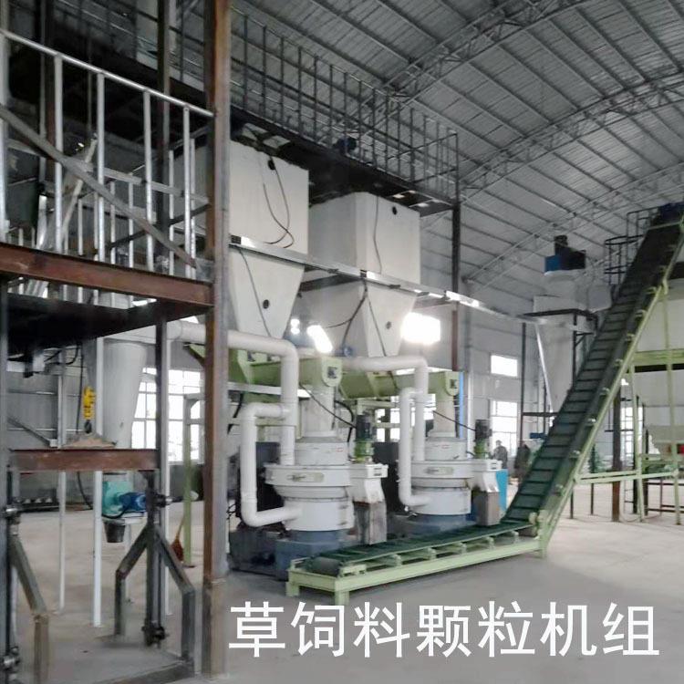 牛羊草饲料加工设备牛羊反刍饲料加工设备秸秆饲料生产线
