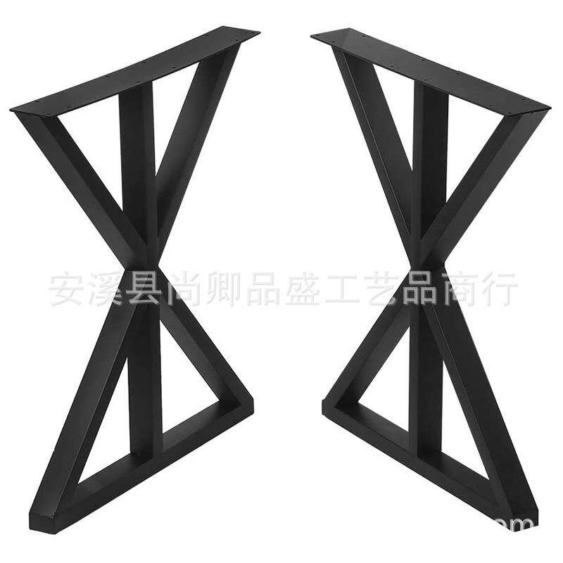 厂家直供桌腿茶机餐桌腿咖啡桌桌脚支架现代简约铁艺米字形桌子腿