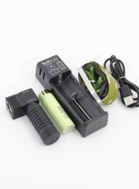 正品拐角灯强型光手0电筒钓鱼灯手头灯户外电1865手电筒L手电狼族