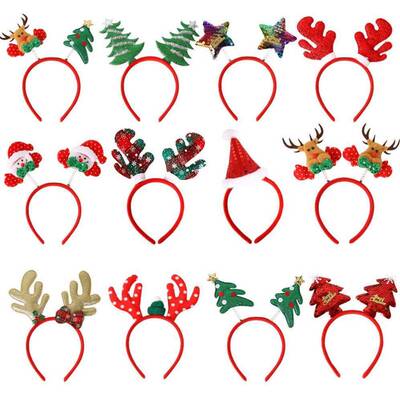 Christmas headbands Headband xmas kids headgear party 圣诞发