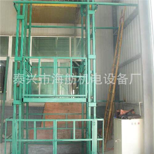 海生产制款定型货梯 导轨式固定舫升降货梯 简易厂房小液417压货