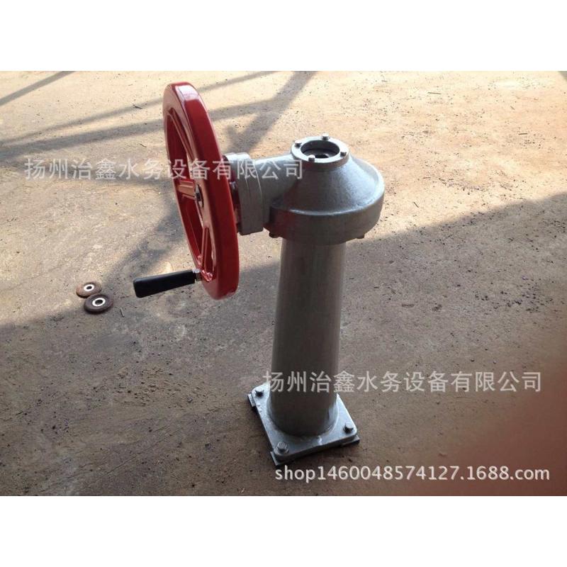 syq闸门2启闭机/生产厂家-杆不锈钢丝式闸门铸铁启闭机摇手摇侧