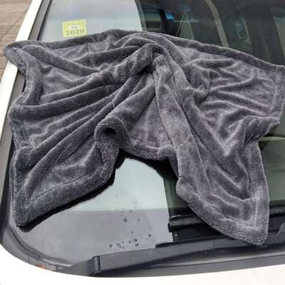 双层辫子布洗车毛巾超细纤维抹布擦车巾加厚洗车清洁工具吸水毛巾