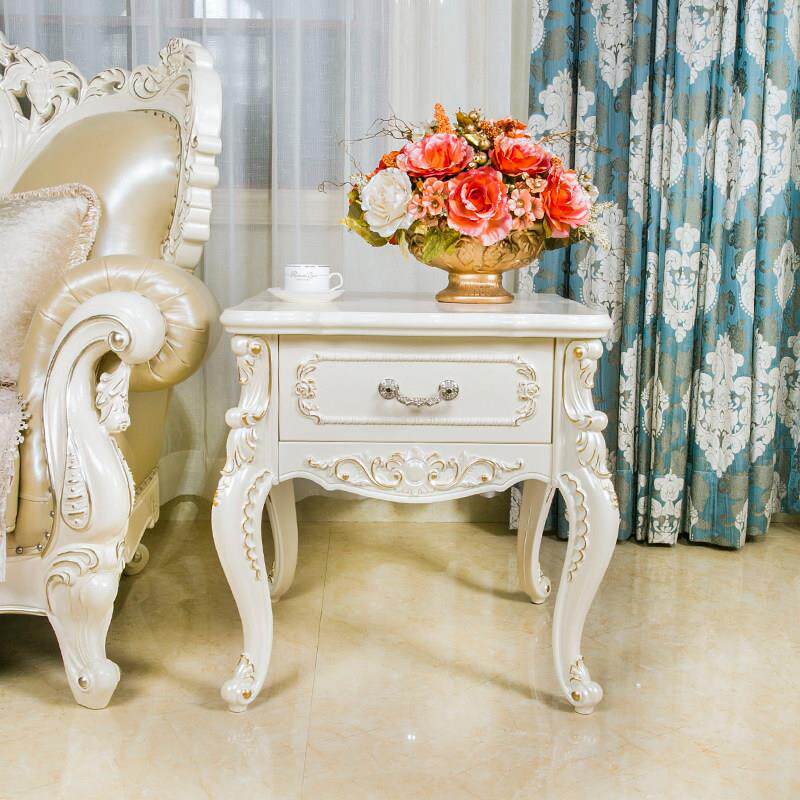 客厅边几欧式迷你角几转角轻奢小户型茶几简约现代创意实木小边柜