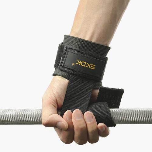 Weightlifting Strap with Wrist Band Gym Grip Bands Fitness P