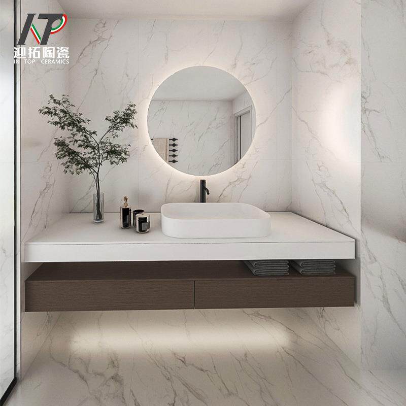 金丝绒轻奢大理石瓷砖法式卫生间厨房墙砖客厅餐厅商超防滑地砖