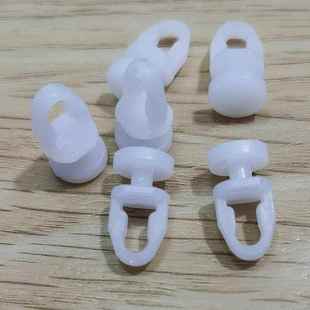 通用纳米小平轮老式 窗帘轨道滑轮挂钩式 滚轮窗帘塑料配件辅料走珠