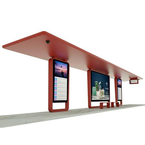 智慧智能公交车站台厂家解决方案公交电子站台候车亭广告机