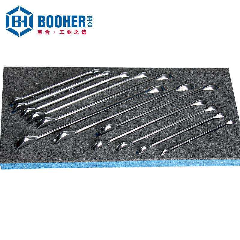Booher宝合手动工具12件套两用扳手组套BH1803006机修汽修工具组