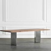 北欧实木会议桌简约设计师办公桌书桌洽谈桌工作台长方形大板桌子