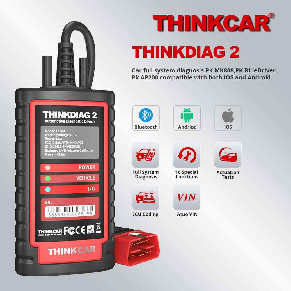 星卡thinkdiag2一年免费软体汽车故障检测仪支持CANFD协议OBD2
