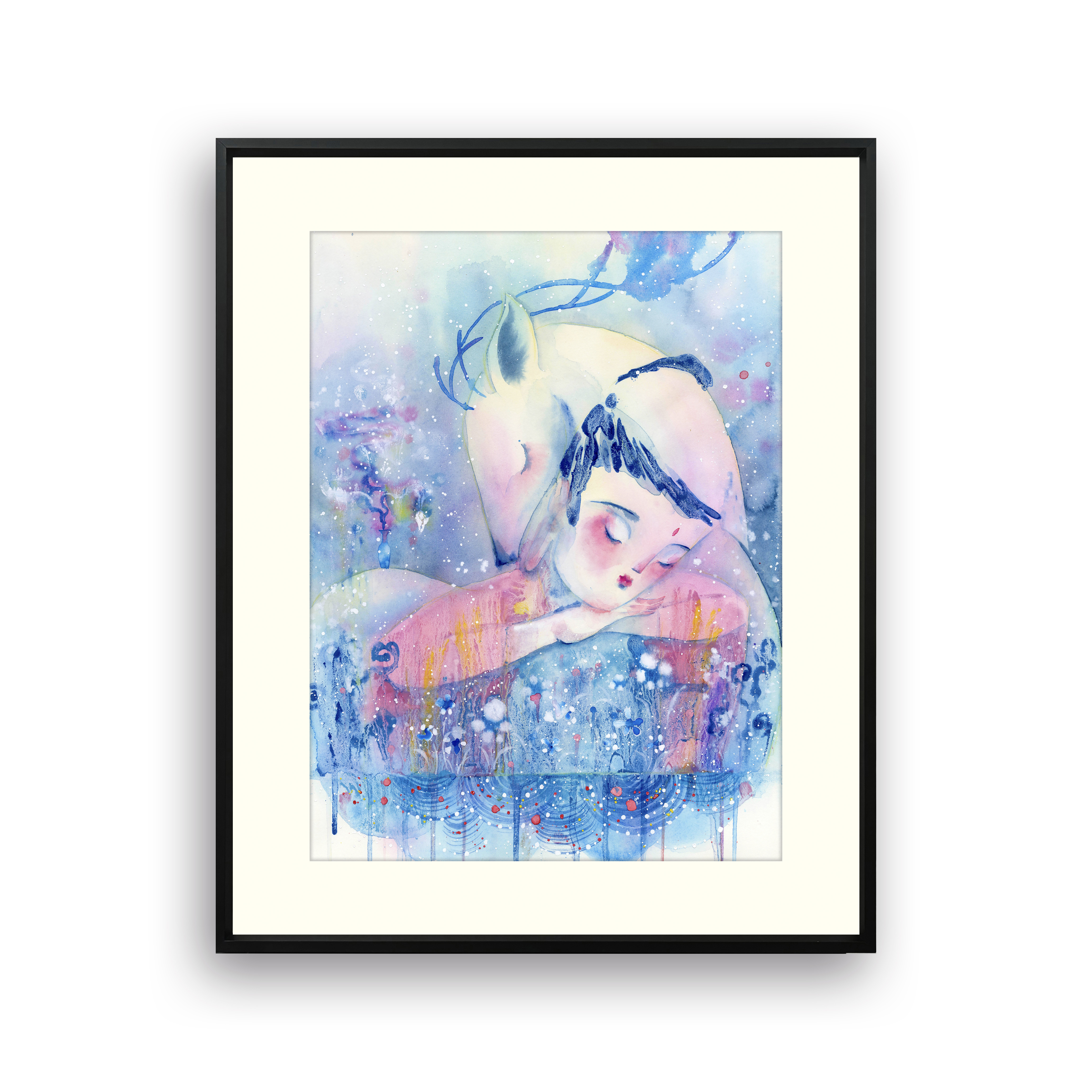 【新品捡漏】融合艺术设计学博士佟彤《国瓷-影青》限量装饰版画